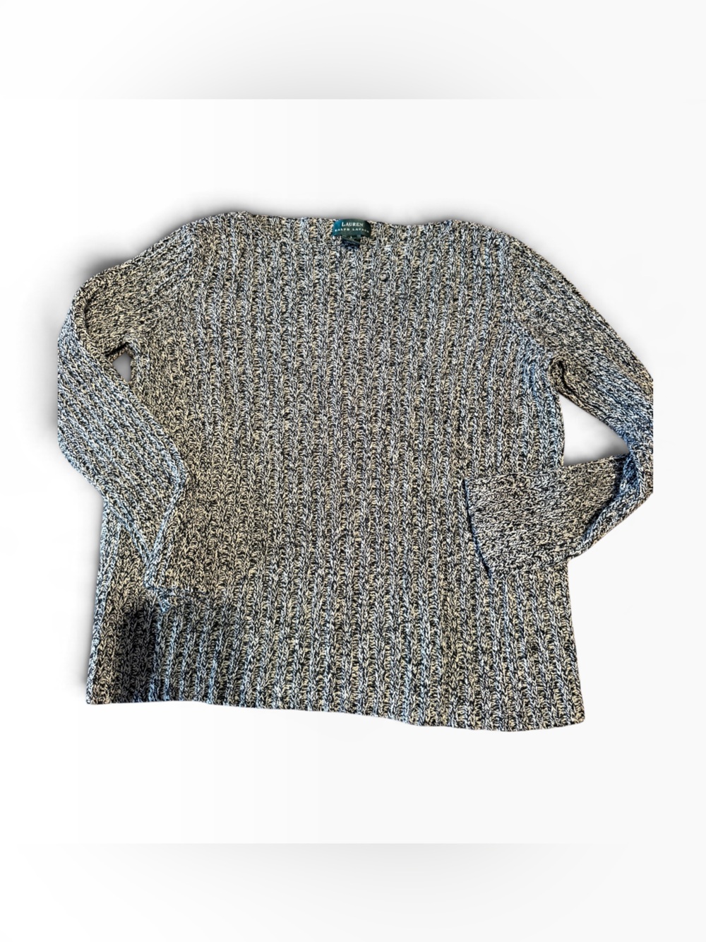 Lauren Ralph Lauren silk and linen sweater L